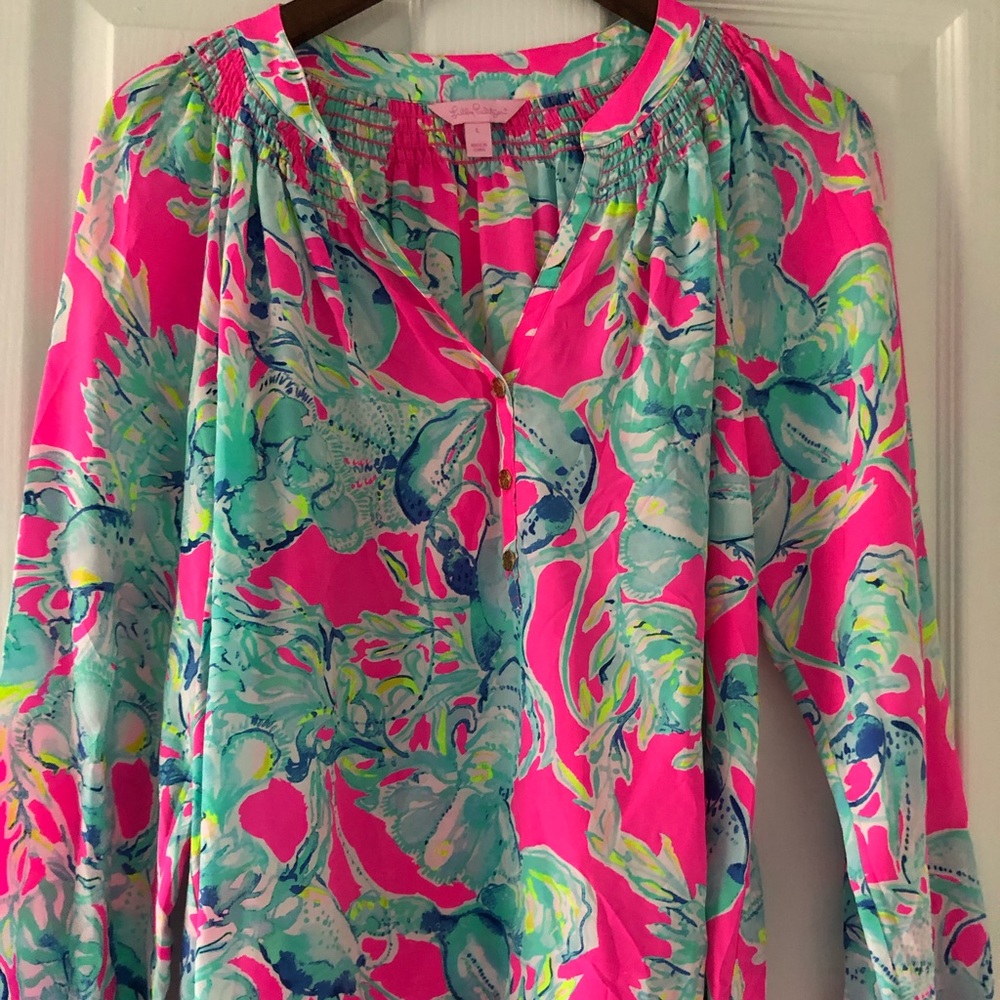 Lilly Pulitzer Elsa Silk Top